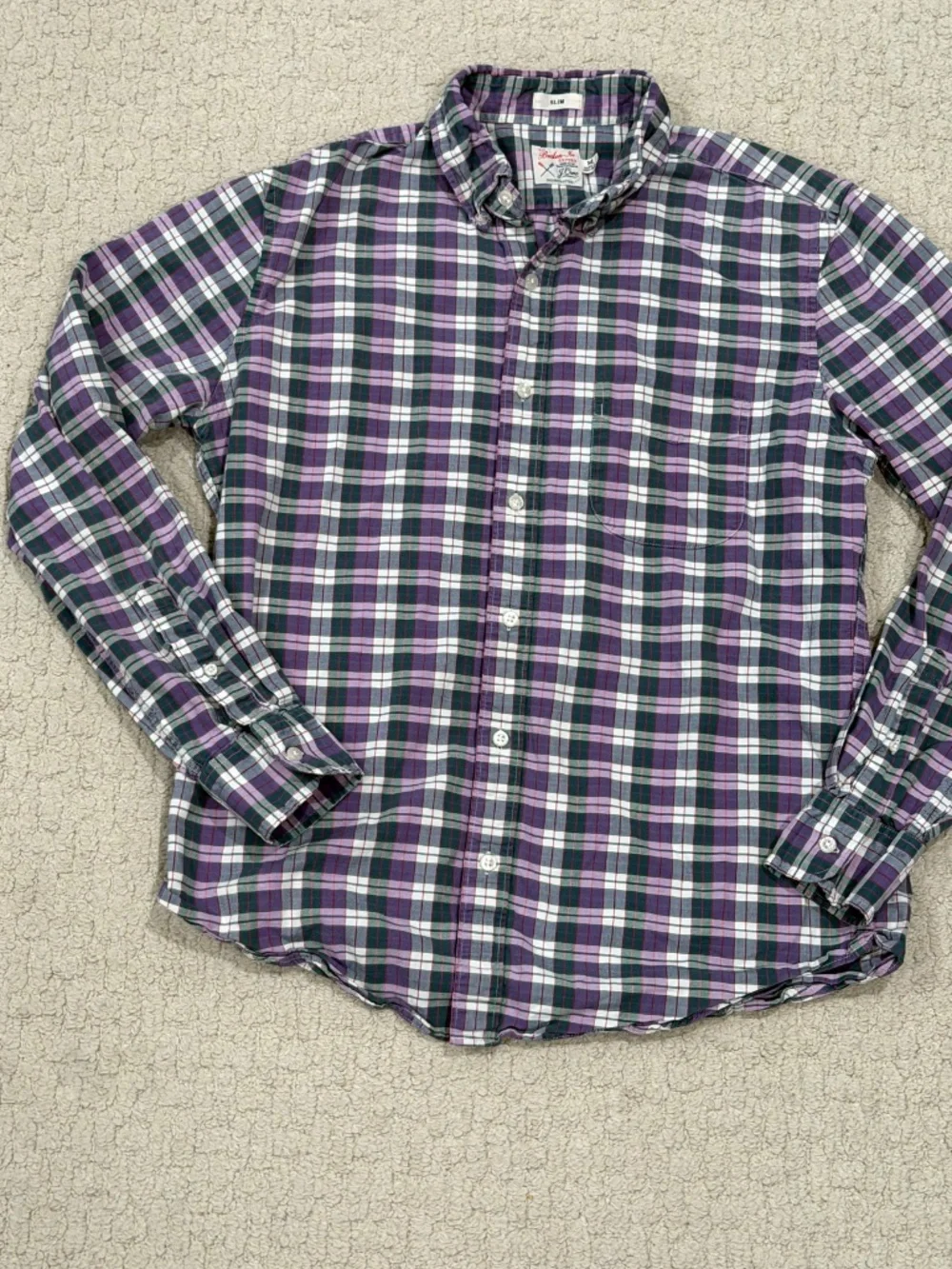 Men's J.Crew Broken-In Oxford Shirt Size Medium Slim